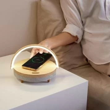 Настольная лампа с функцией беспроводной зарядки и колонки Xiaomi Ezvalo Wireless Charging Lamp LYYD01 5