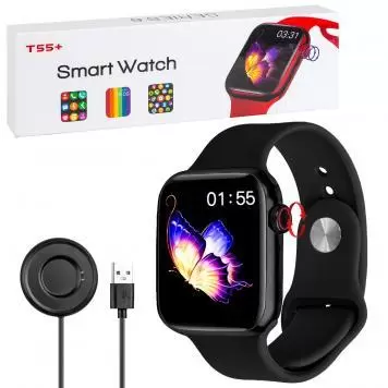 Умные часы T55+ Black 1