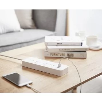 Удлинитель Xiaomi Mi Power Strip (4 розетки + 3 USB порта) MJSWSKCXB-01QM White 3
