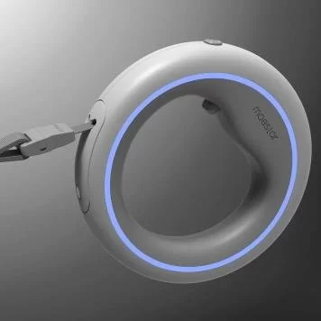 Умный поводок-рулетка для собак Xiaomi UFO Retractable Leash 2 с фонариком type-C Gray 3