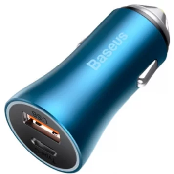 Автомобильное зарядное устройство Baseus Golden Pro Dual Quick Charger 40W CCJD-03 Blue 2