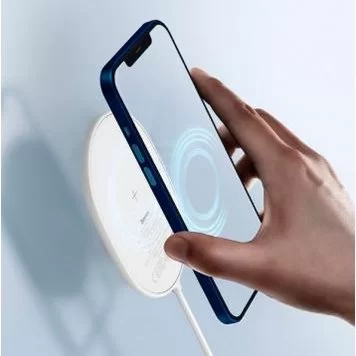 Беспроводное зарядное устройство Baseus Light Magnetic Wireless Charger Type-C 1.5m WXQJ-02 White 6
