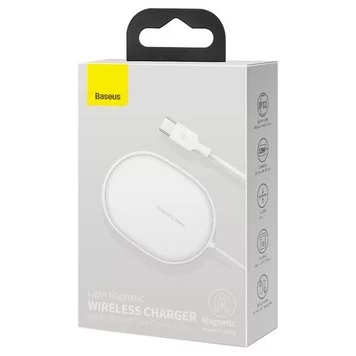 Беспроводное зарядное устройство Baseus Light Magnetic Wireless Charger Type-C 1.5m WXQJ-02 White 7