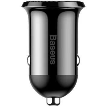 Автомобильное зарядное устройство Baseus  Grain Pro Car Charger Dual USB 4.8A CCALLP-01 Black 4