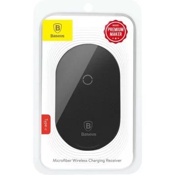 Приемник для беспроводной зарядки Baseus Microfiber Wireless Charging Receiver Type-c Black 2