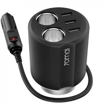 Разветвитель для прикуривателя 70mai Car Cigarette Lighter CC04 Black 1