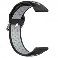 Ремешок Sport без кнопки Amazfit, Haylou, Samsung, Huawei 20 мм Black Gray