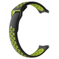 Ремешок Sport Amazfit, Haylou, Samsung, Huawei 20 мм Black Green