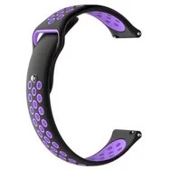 Ремешок Sport Amazfit, Haylou, Samsung, Huawei 20 мм Black Purple