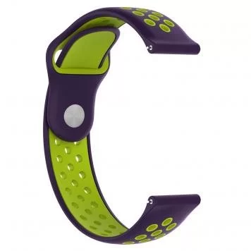 Ремешок Sport Amazfit Bip, Haylou Solar LS02 20 мм Puprle Green 2