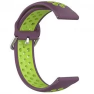 Ремешок без кнопки Sport Amazfit, Haylou, Samsung, Huawei 22 мм Purple Green