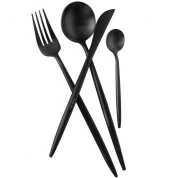 Набор столовых приборов Xiaomi Maison Maxx Stainless Steel Cutlery Set CYZ-001H Black 2