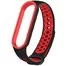 Ремешок Nike с кнопкой для Mi band 5 Black red