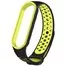 Ремешок Nike с кнопкой для Mi band 5 Black yellow