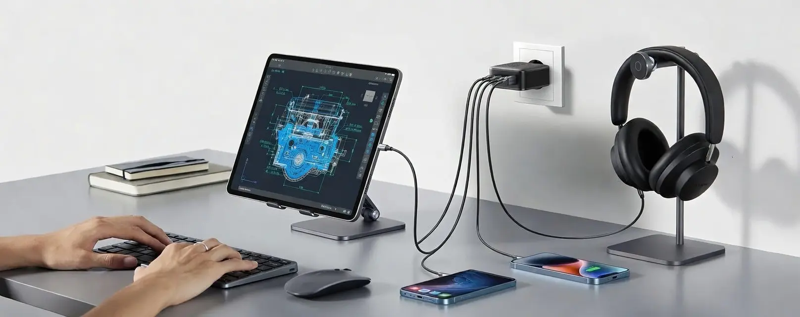 Ugreen 65W GaN Charger CD224 Зарядка ноутбука, планшета и смартфона